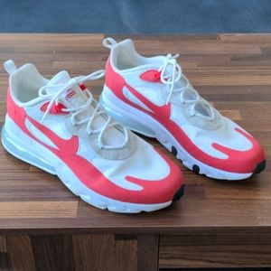 Nike Air Max 270 React, Red & White, Size 13